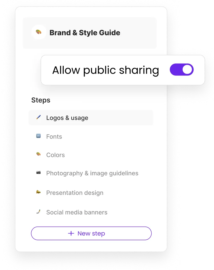 Trainual: Share content with freelancers